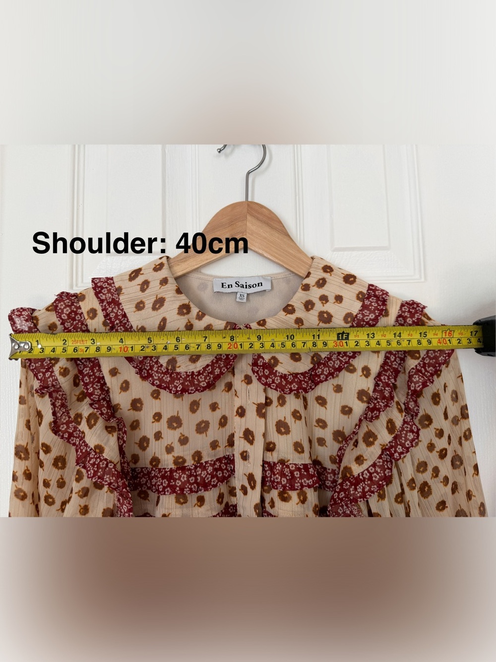 En Saison floral ruffle blouse - Picture 3 of 6